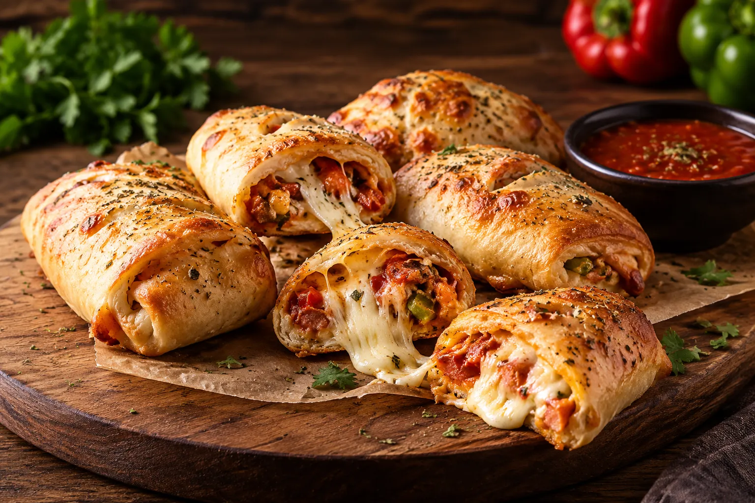 Stuffed Pizza Rolls